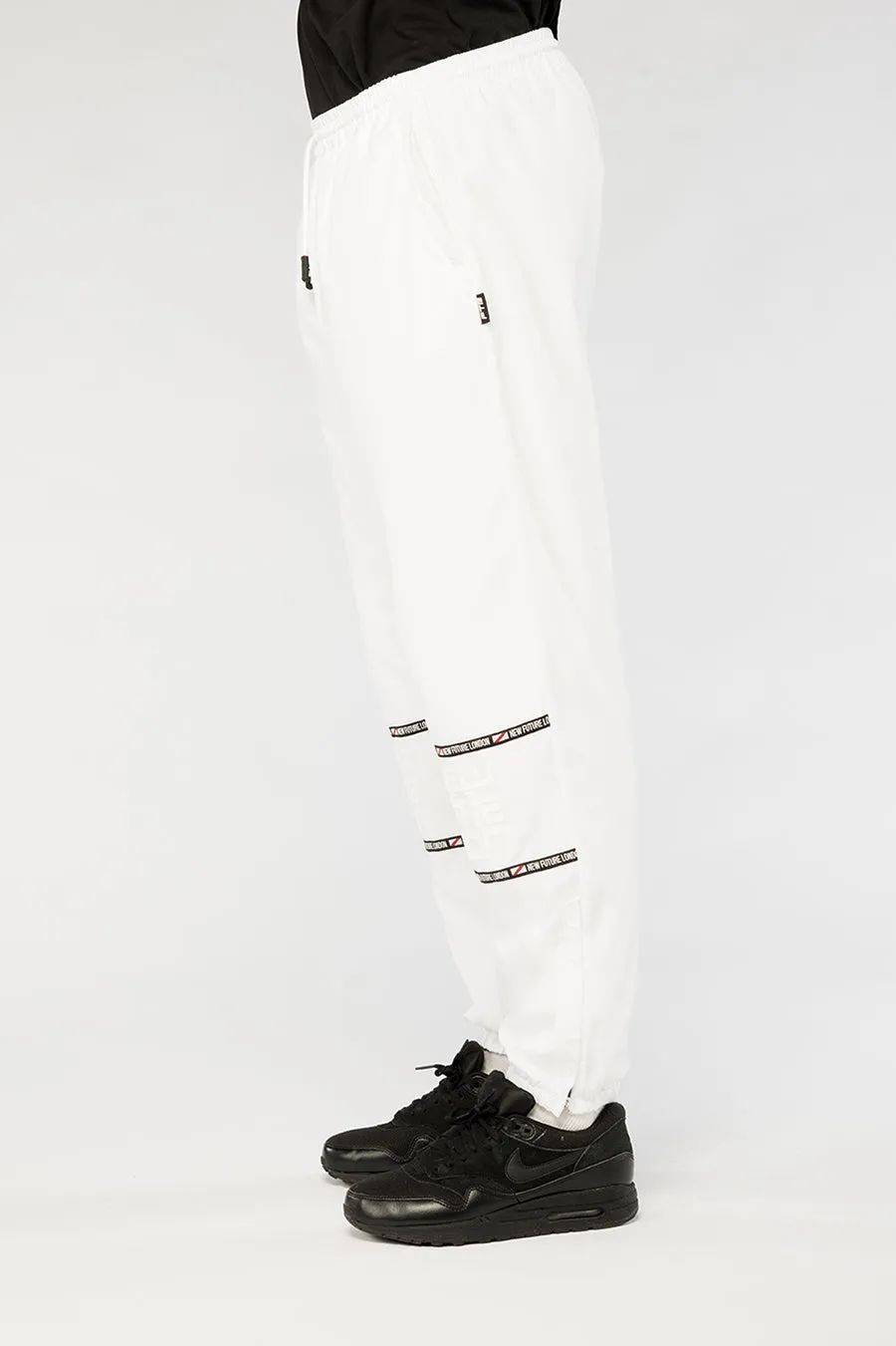 Racer Logo Joggers (White)