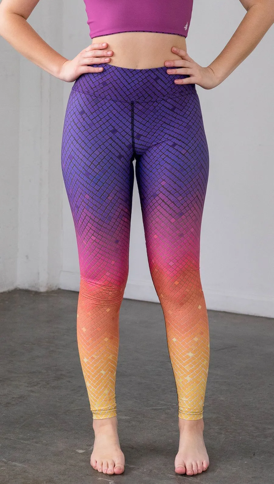 Rainbow Mosaic - Full Length Triathlon Leggings - CUSTOM ORDER