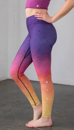 Rainbow Mosaic - Full Length Triathlon Leggings - CUSTOM ORDER