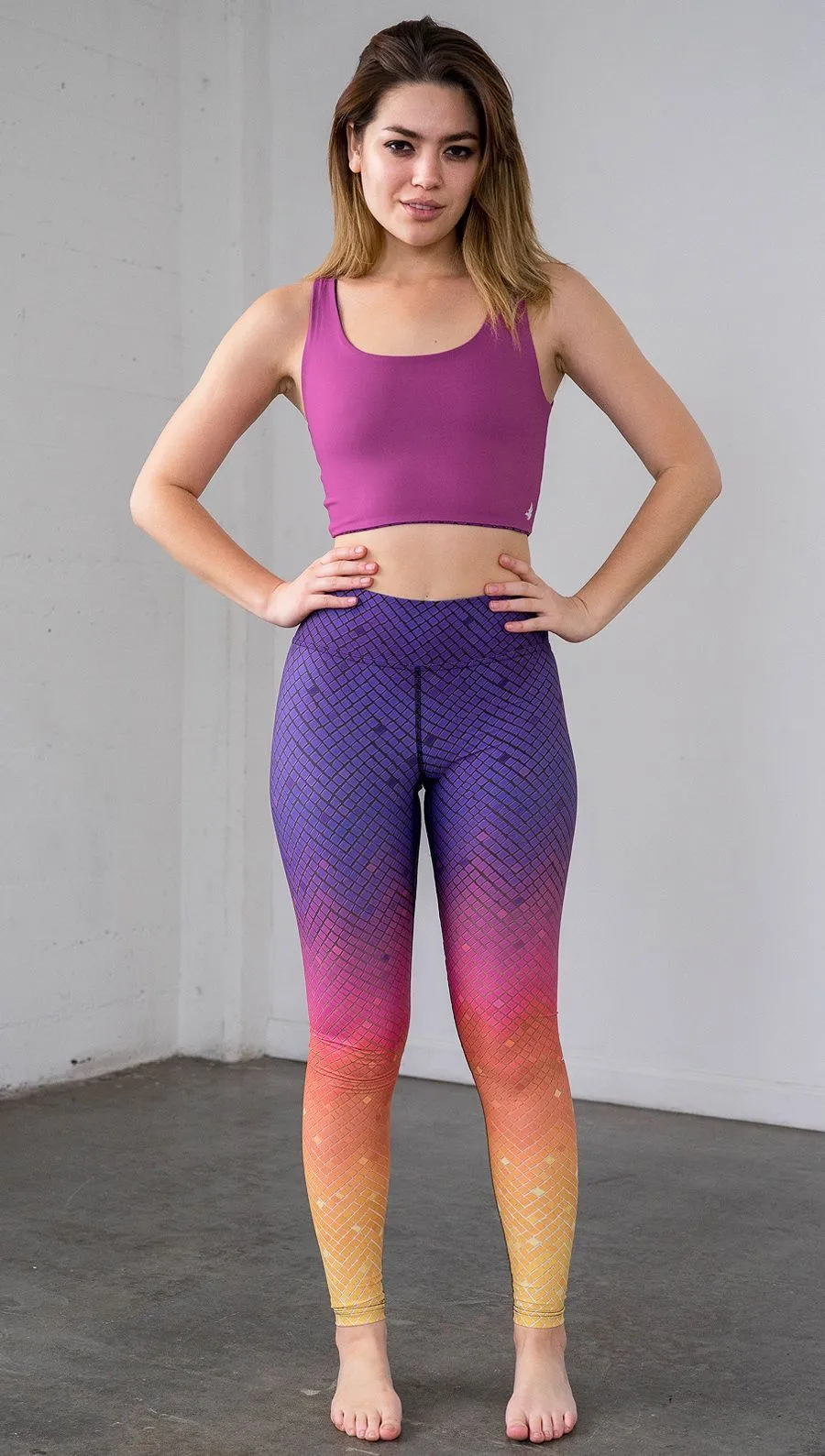 Rainbow Mosaic - Full Length Triathlon Leggings - CUSTOM ORDER