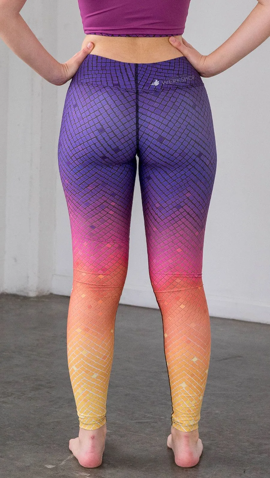 Rainbow Mosaic - Full Length Triathlon Leggings - CUSTOM ORDER