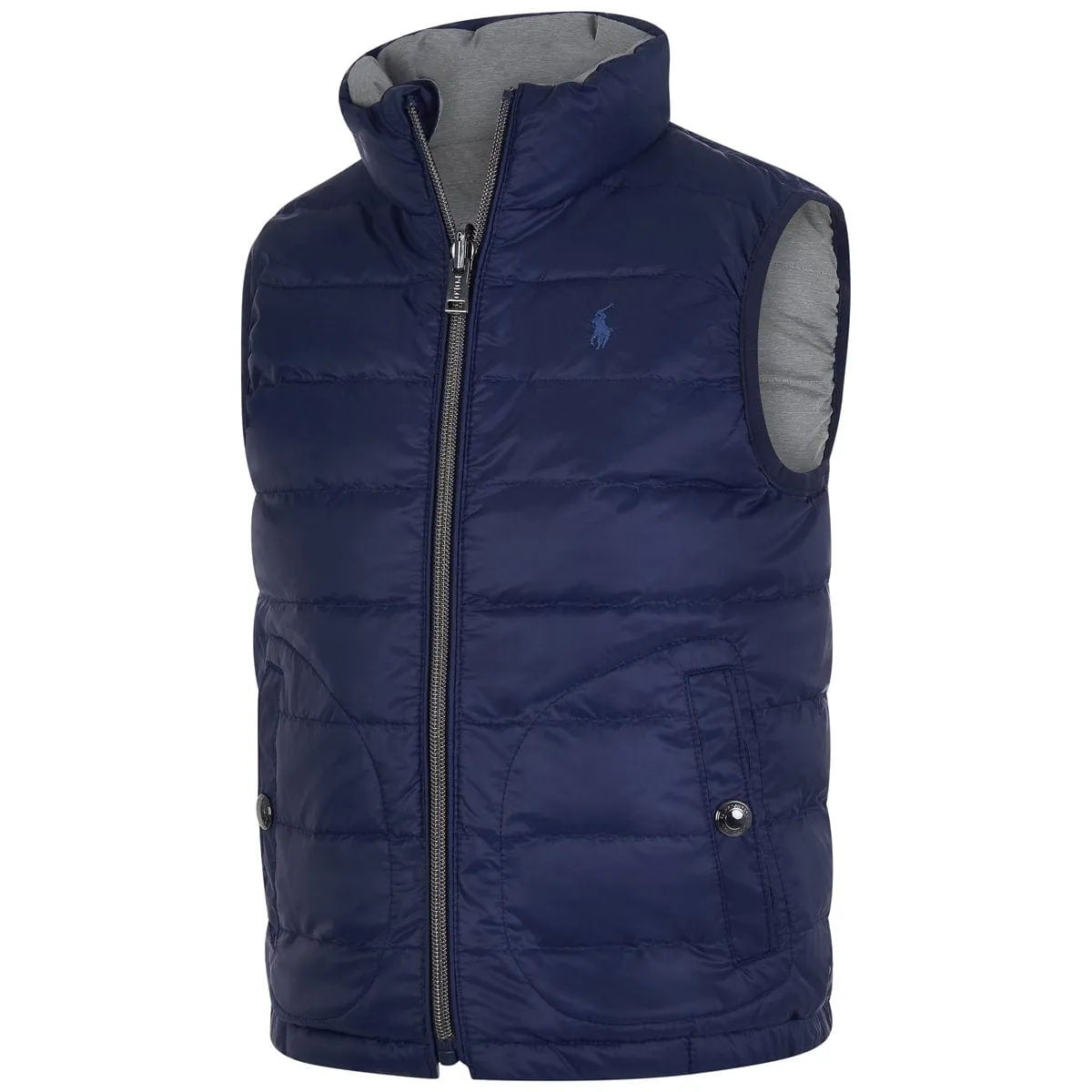 Ralph Lauren Boys Gilet - & Grey Reversible Gilet