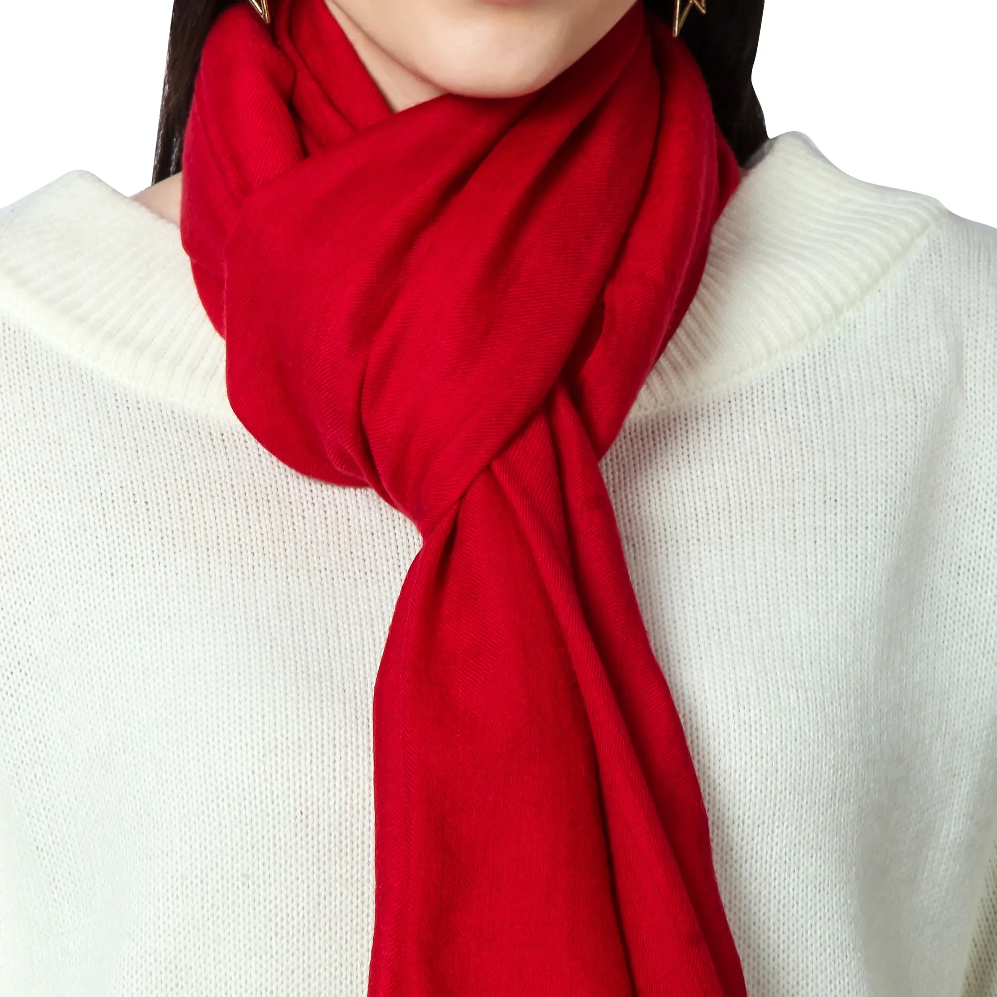 Red Cashmere Scarf