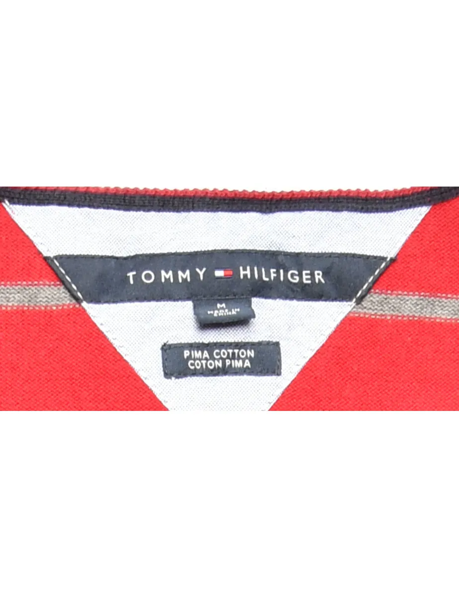 Red Tommy Hilfiger Jumper - M