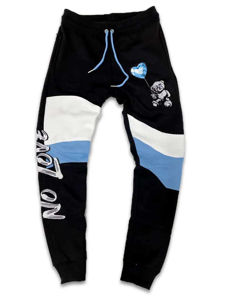 Retro Label No Love Joggers (RETRO 5 BLUE BIRD)