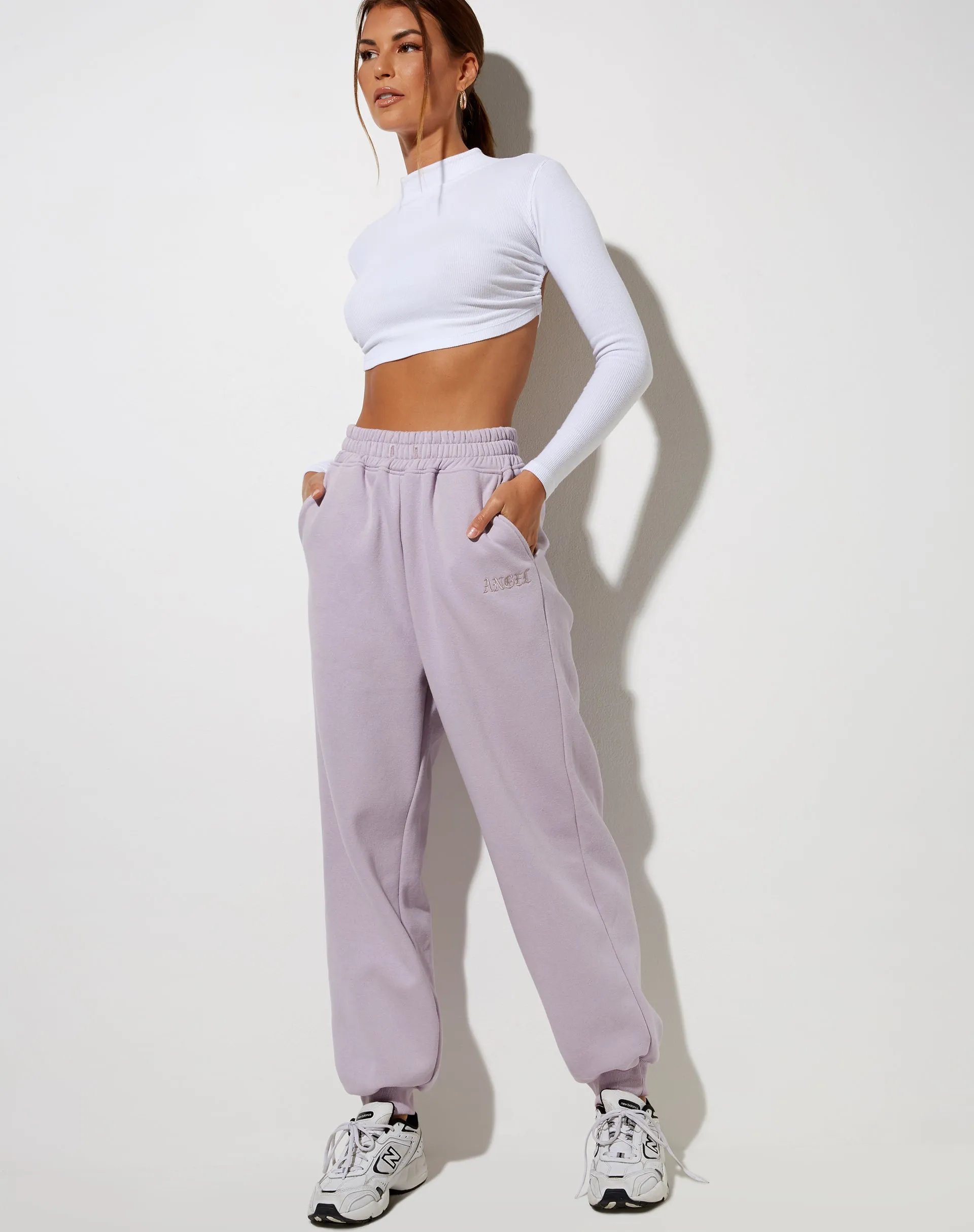 Roider Jogger in Violet 'Angel' Embro