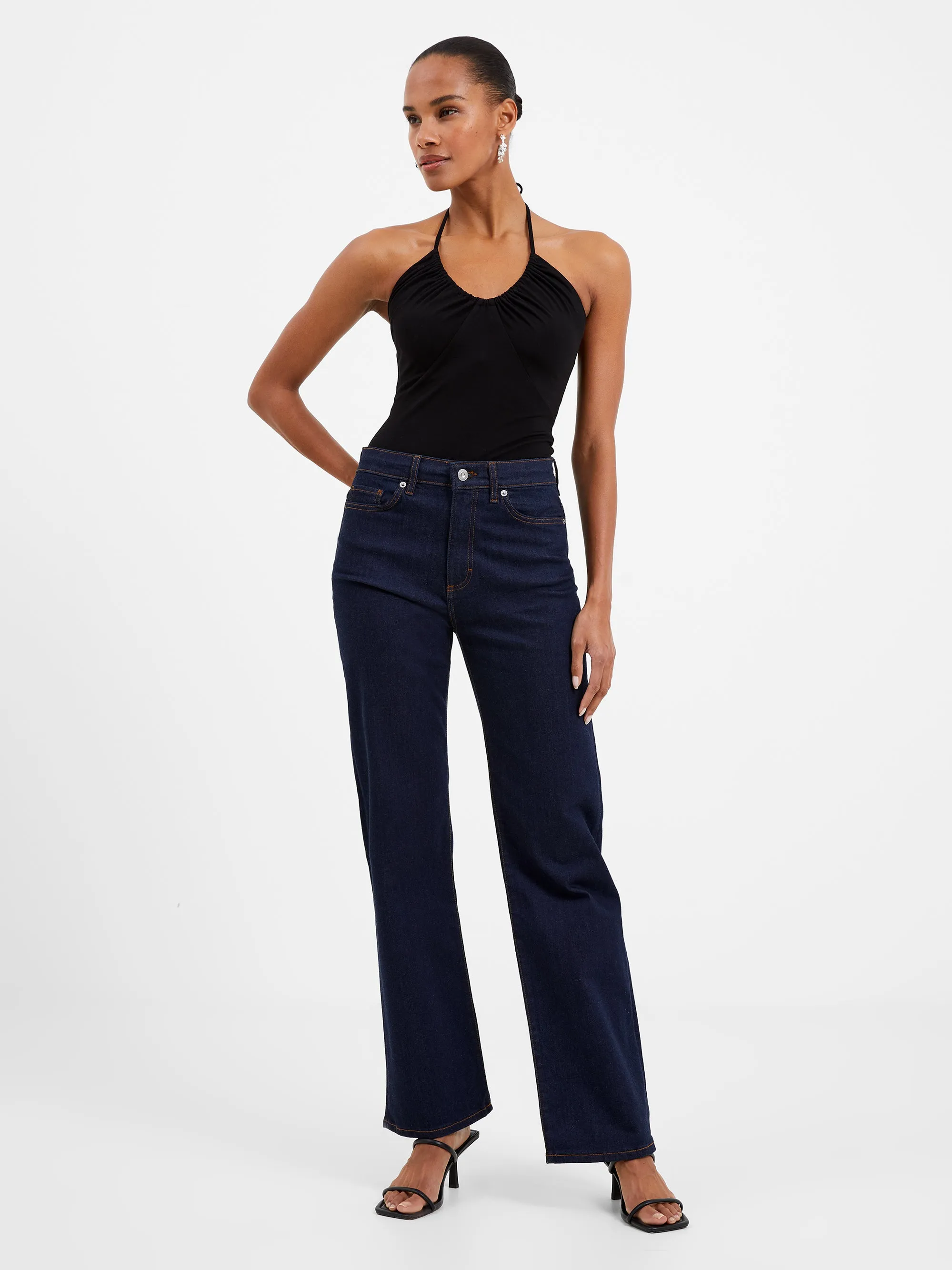 Roy Ruched Halterneck Bodysuit