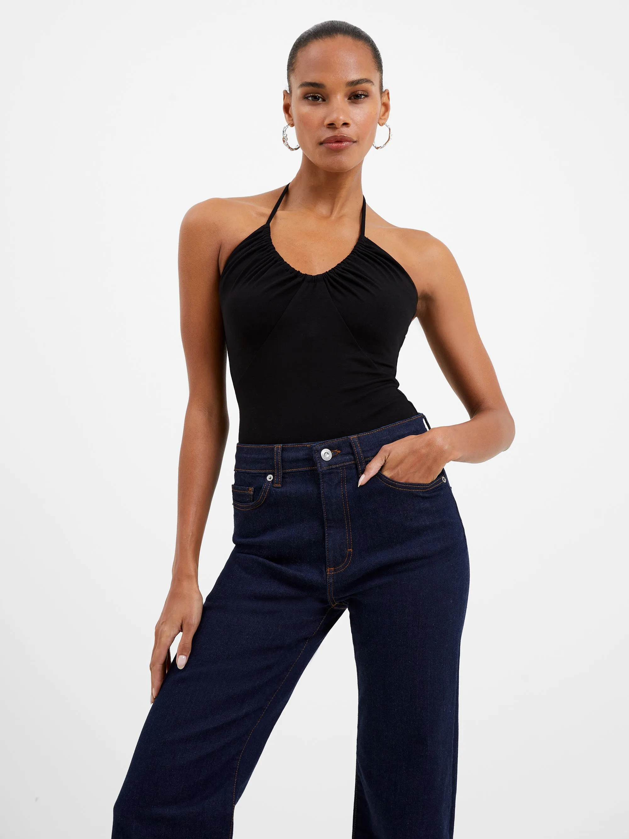 Roy Ruched Halterneck Bodysuit