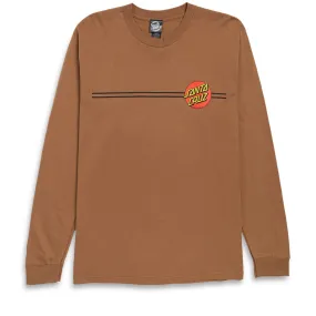 Santa Cruz Classic Dot Long Sleeve T-Shirt - Brown Sugar