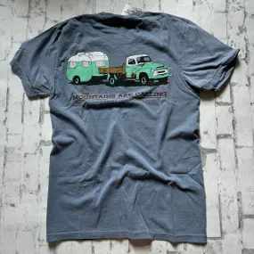 Southern Charm “Teal Truck” Short Sleeve T-shirt - Denim