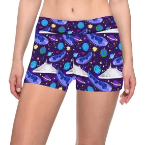 Space Mountain Women's Short Leggings