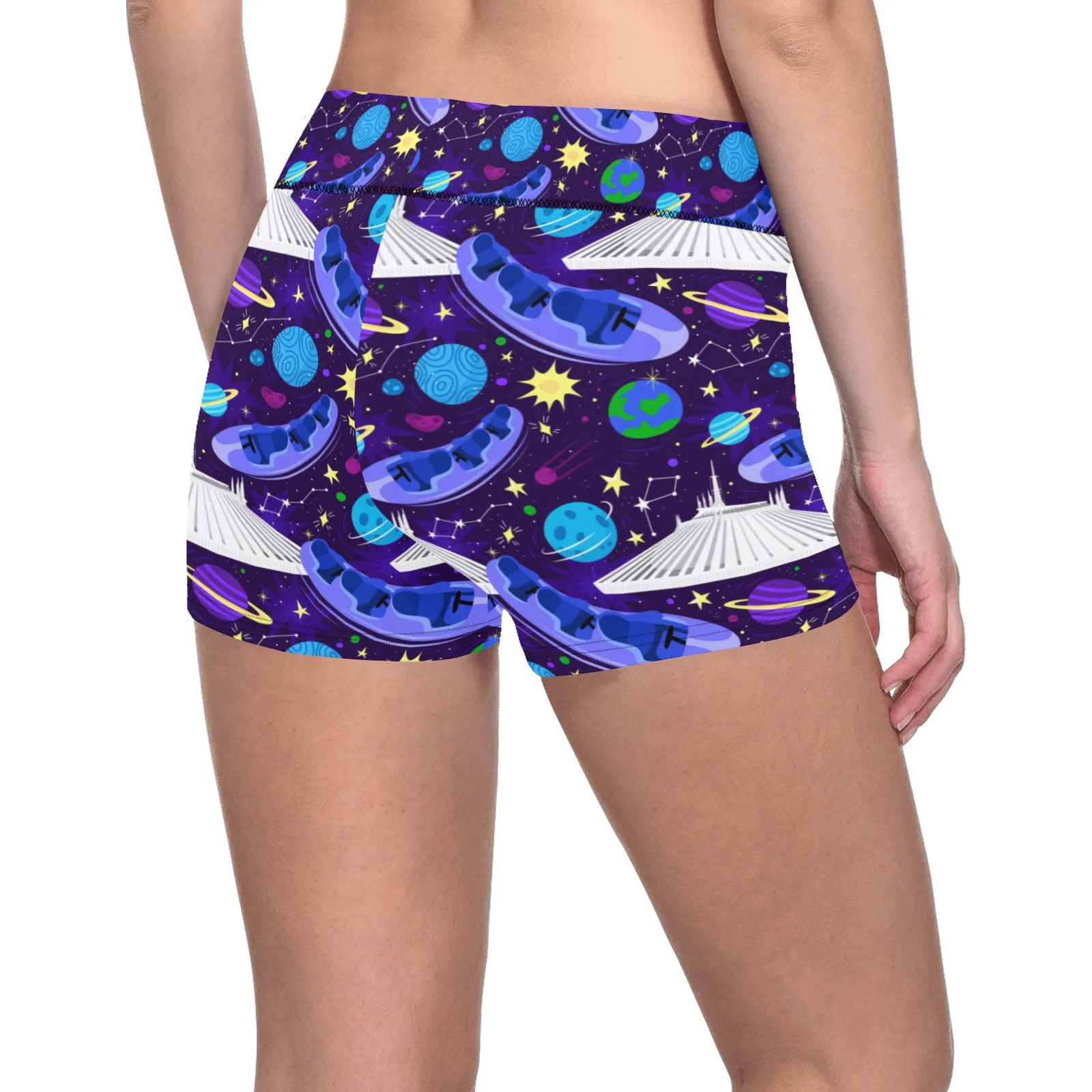 Space Mountain Women's Short Leggings