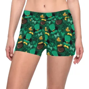 St. Patricks Day Green Short Leggings