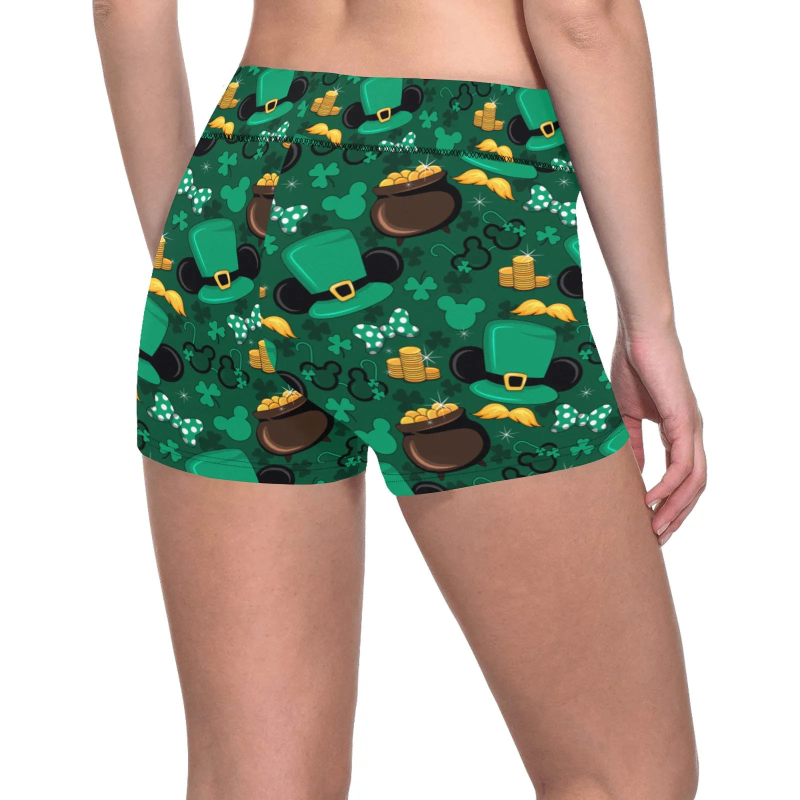 St. Patricks Day Green Women's Short Leggings