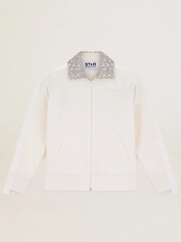 Star W's Zipped Track Jacket - Denise - Papyrus/Crystal - last one size L