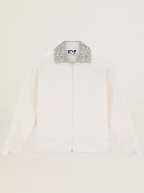 Star W's Zipped Track Jacket - Denise - Papyrus/Crystal - last one size L