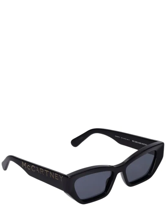 Stella McCartney   Cat-eye bio-acetate sunglasses w/ chain 