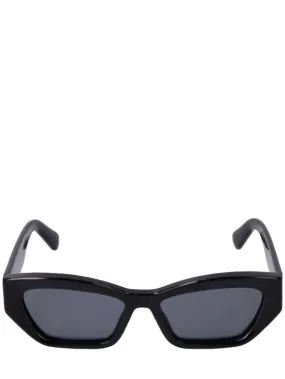 Stella McCartney   Cat-eye bio-acetate sunglasses w/ chain 