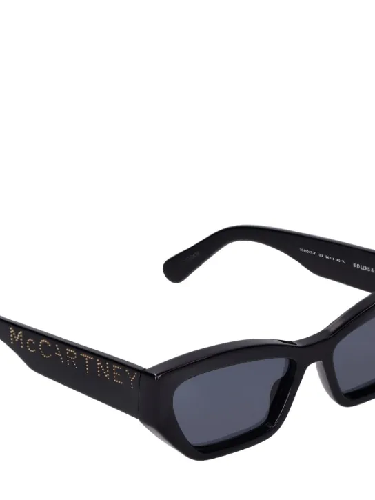 Stella McCartney   Cat-eye bio-acetate sunglasses w/ chain 