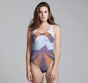 Swimsuit, Lavender Field