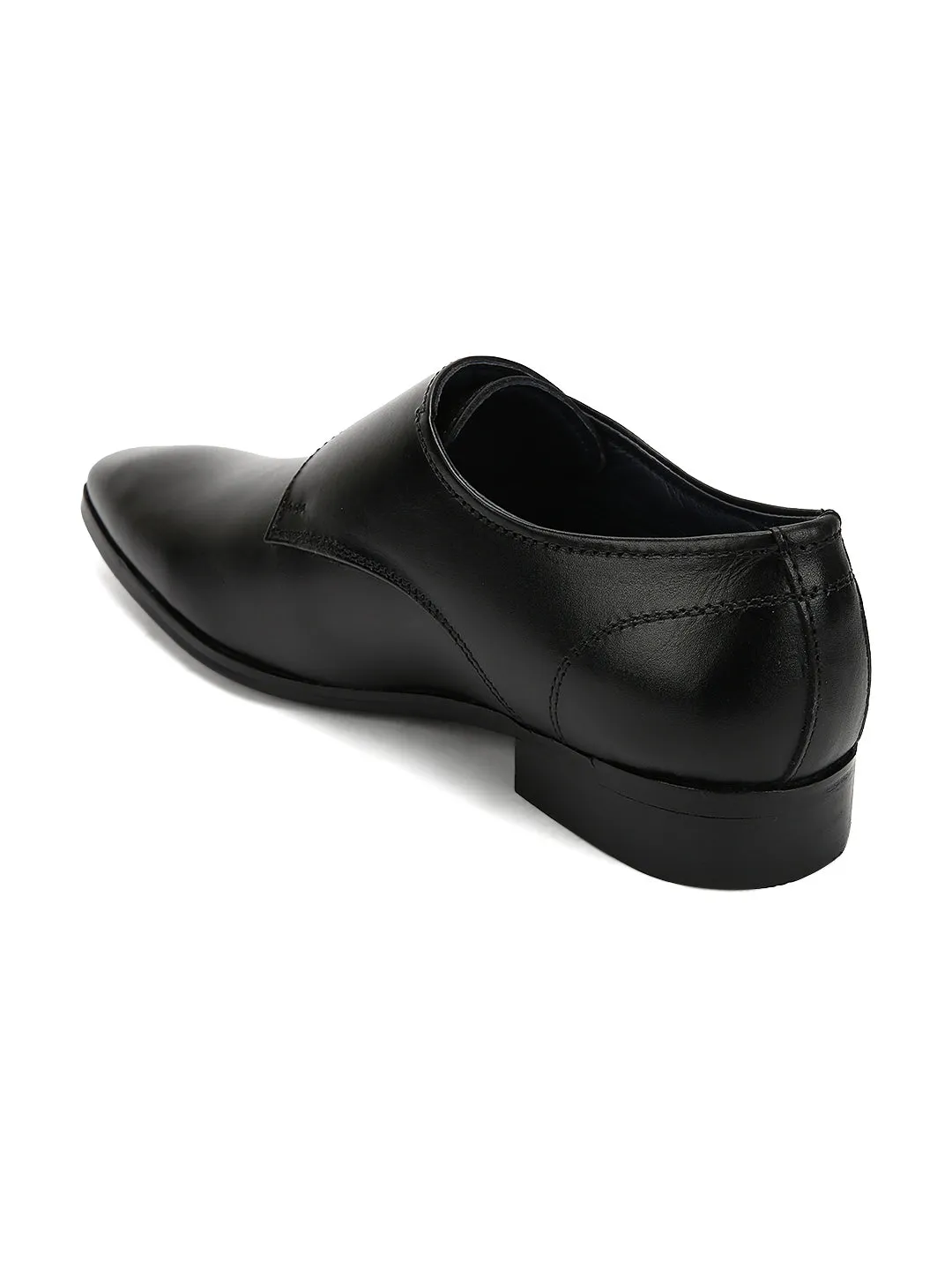 Teakwood Men Genuine Leather Double-Strap Monk Shoes