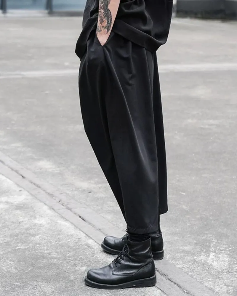 Techwear Japanese High Waist Pants