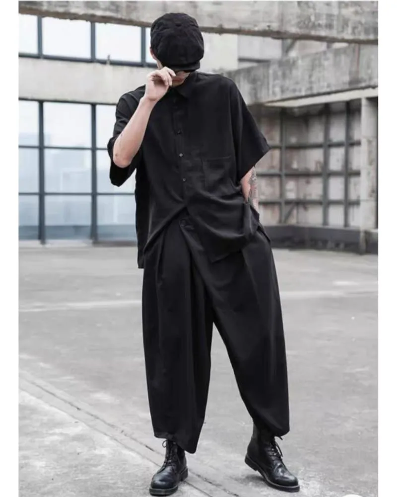 Techwear Japanese High Waist Pants