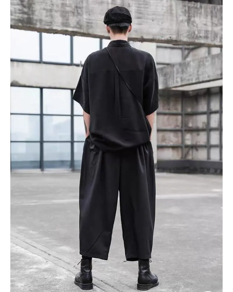 Techwear Japanese High Waist Pants