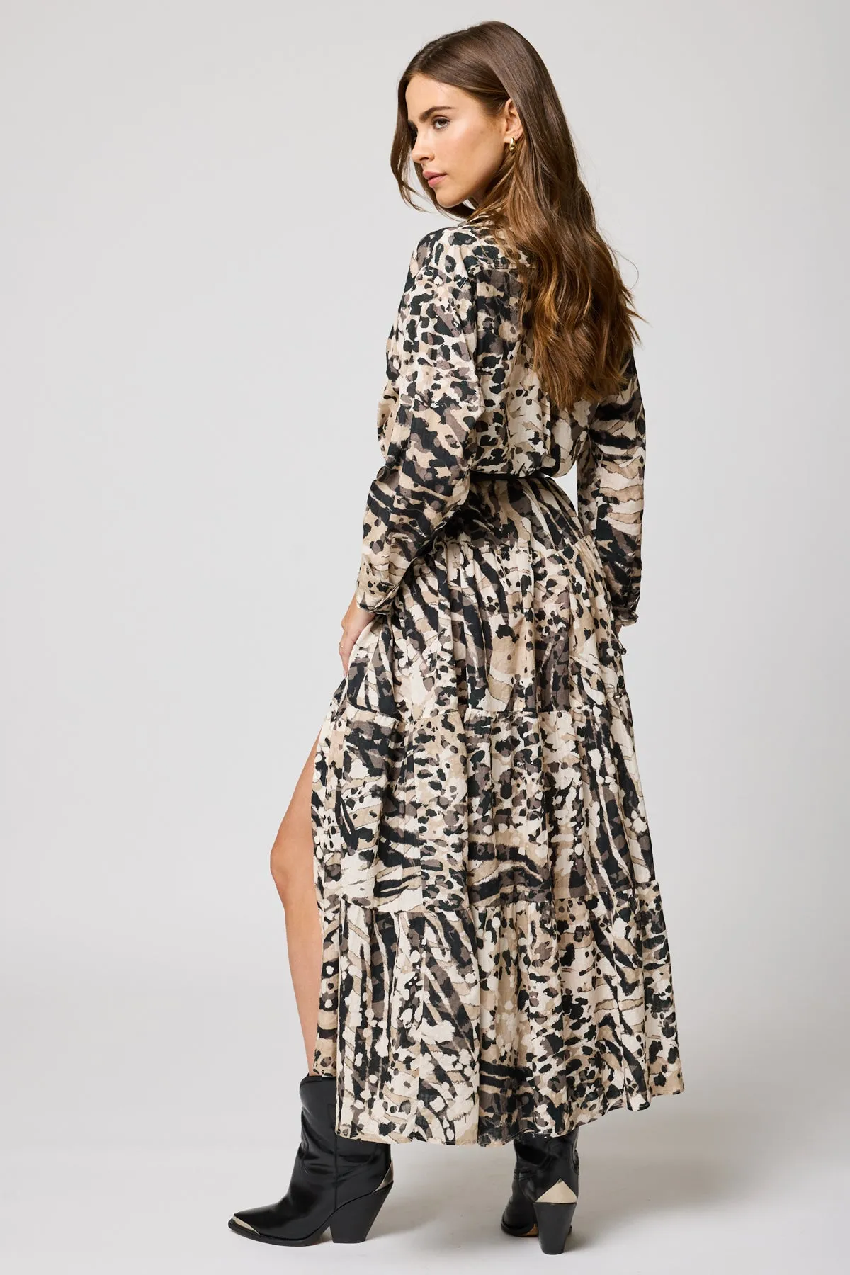 THE TIERED SHIRT MAXI DRESS