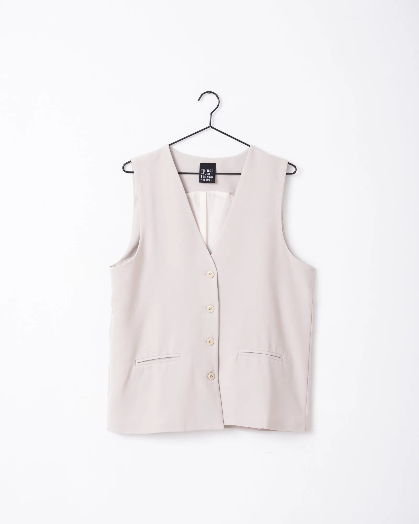 TILTIL Lieke Gilet Beige One Size