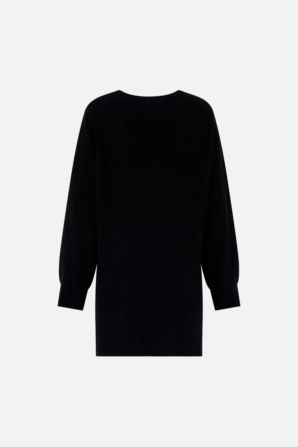 V NECK WOOL CASHMERE COCOON JUMPER LIONS MANE