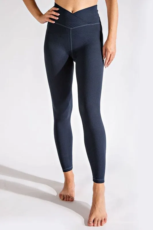 V WAIST FULL LENGTH LEGGINGS