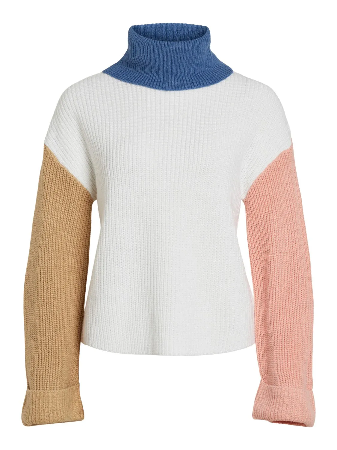 VINA ROLL NECK JUMPER (WHITE ALYSSUM)