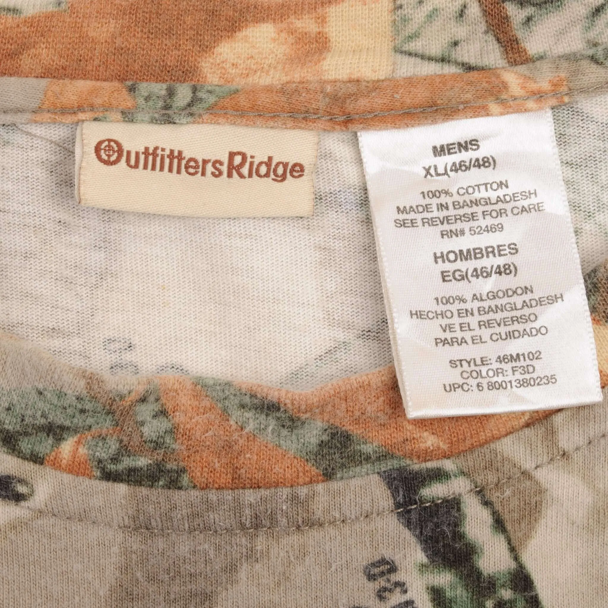 VINTAGE HUNTING FUSION 3D REALTREE CAMO LONG SLEEVE POCKET TEE SHIRT SIZE XL