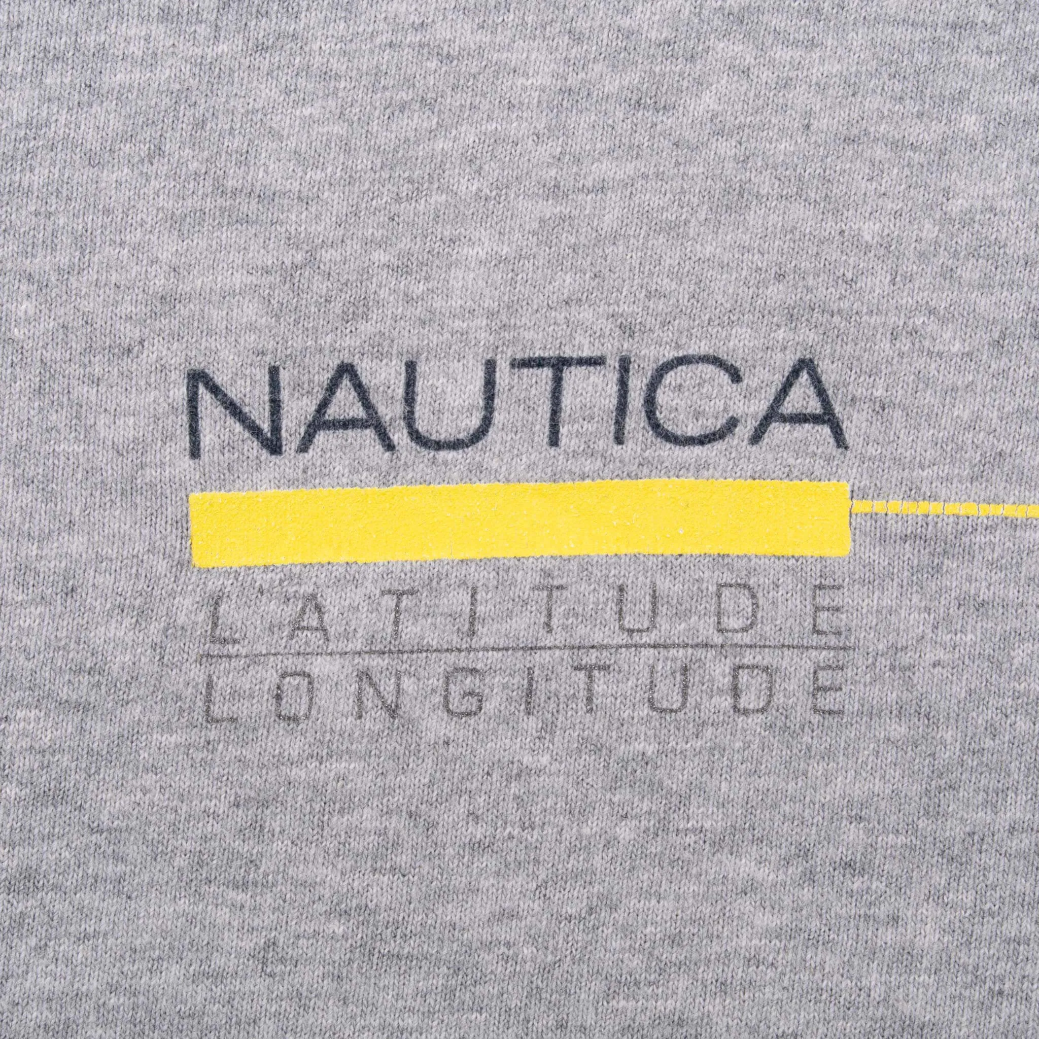 VINTAGE NAUTICA JEANS GREY LONG SLEEVE TEE SHIRT 1990S LARGE