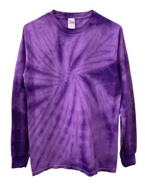 Violet Tie-Dye Long Sleeve Unisex Tee