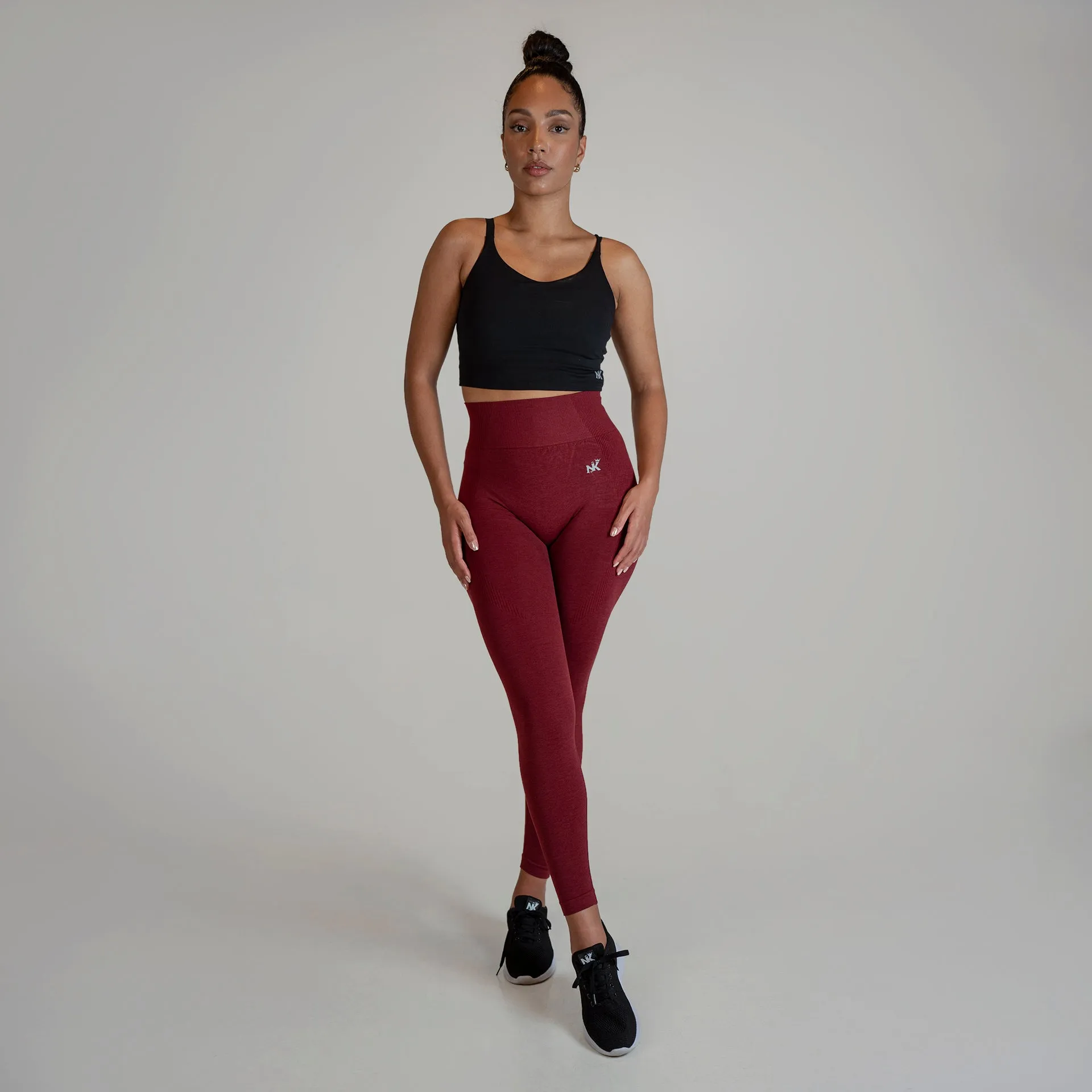 Vortex Leggings - Burgundy (Scrunch)