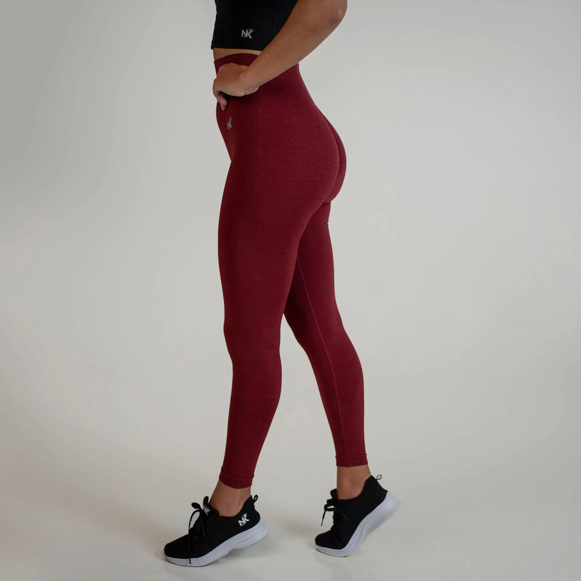 Vortex Leggings - Burgundy (Scrunch)