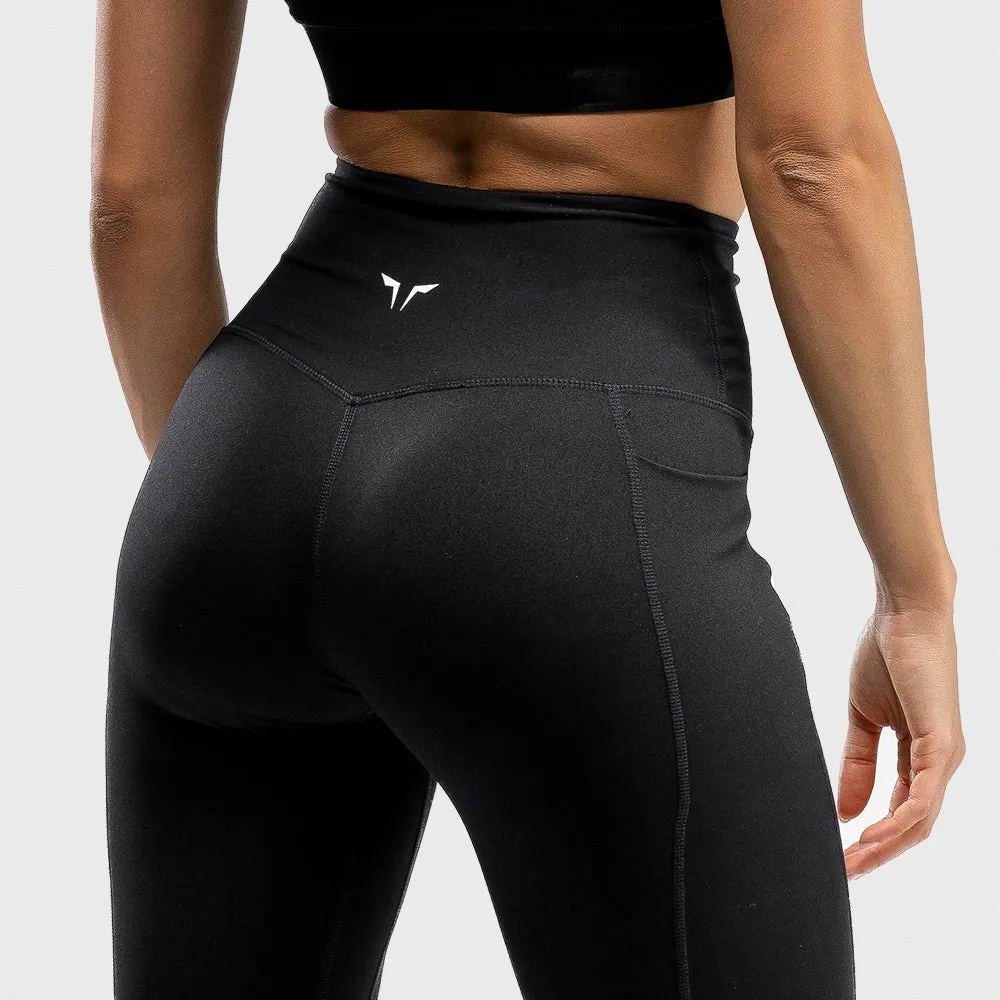 We Rise High-Waisted Cropped Leggings - Black