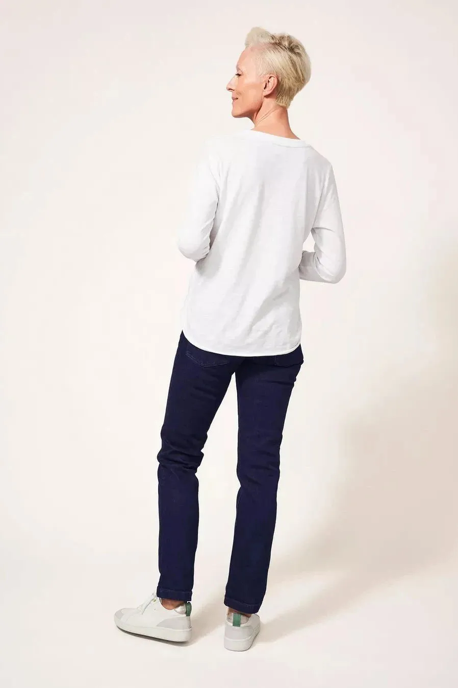 White Stuff Brooke Straight Jeans in Dark Denim