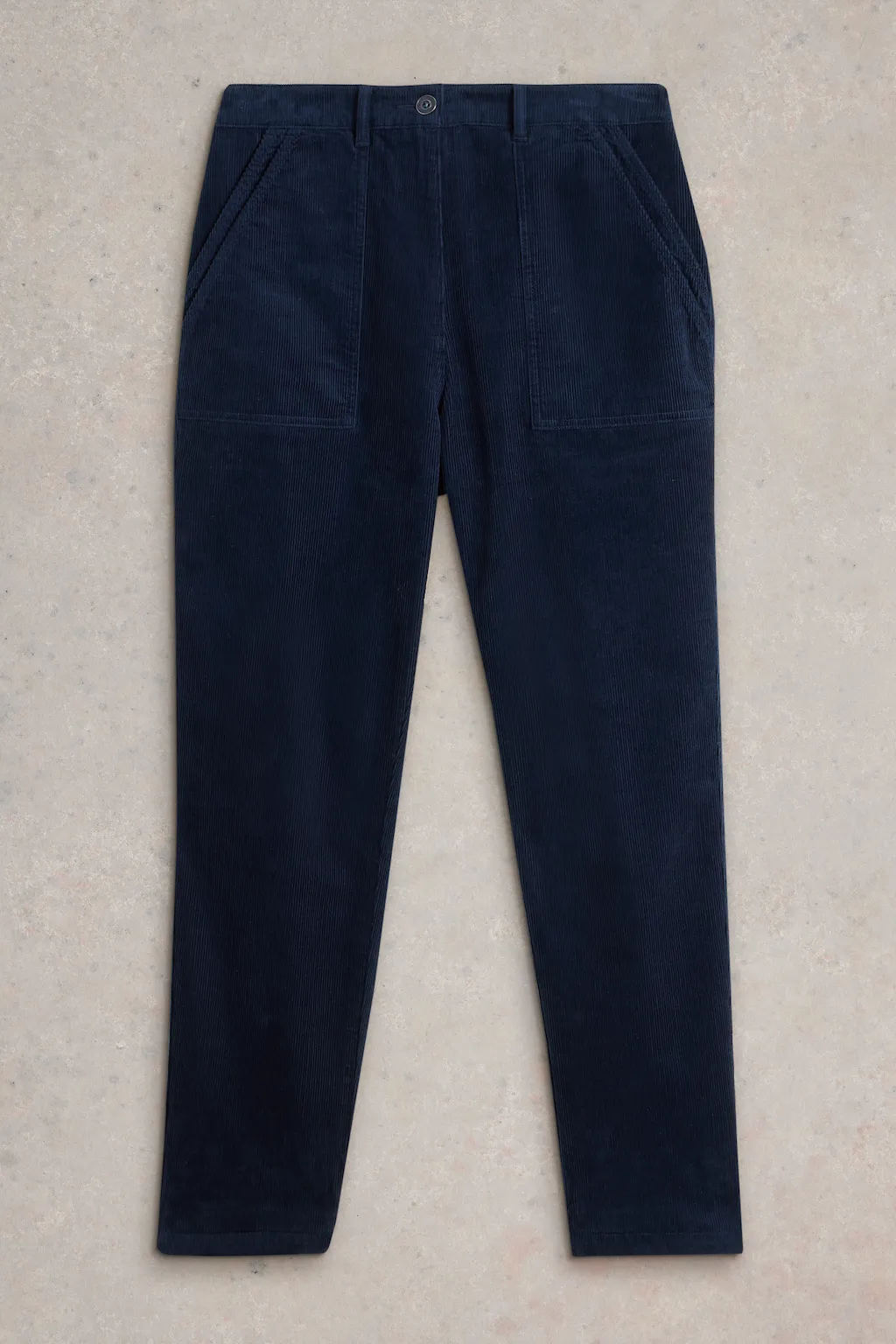 White Stuff Twister Cord Dark Navy Trouser