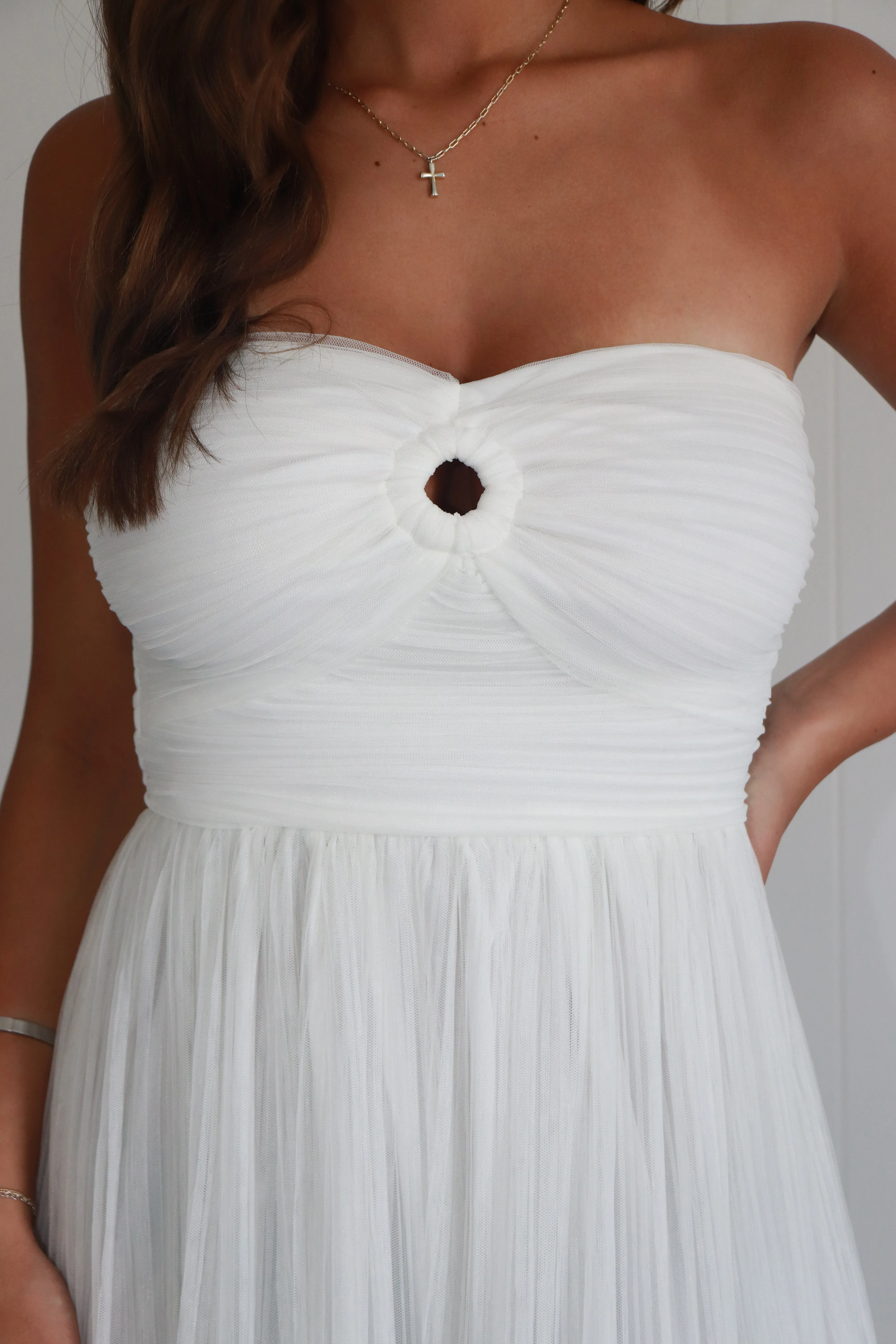 Wifey Material Strapless Maxi Dress