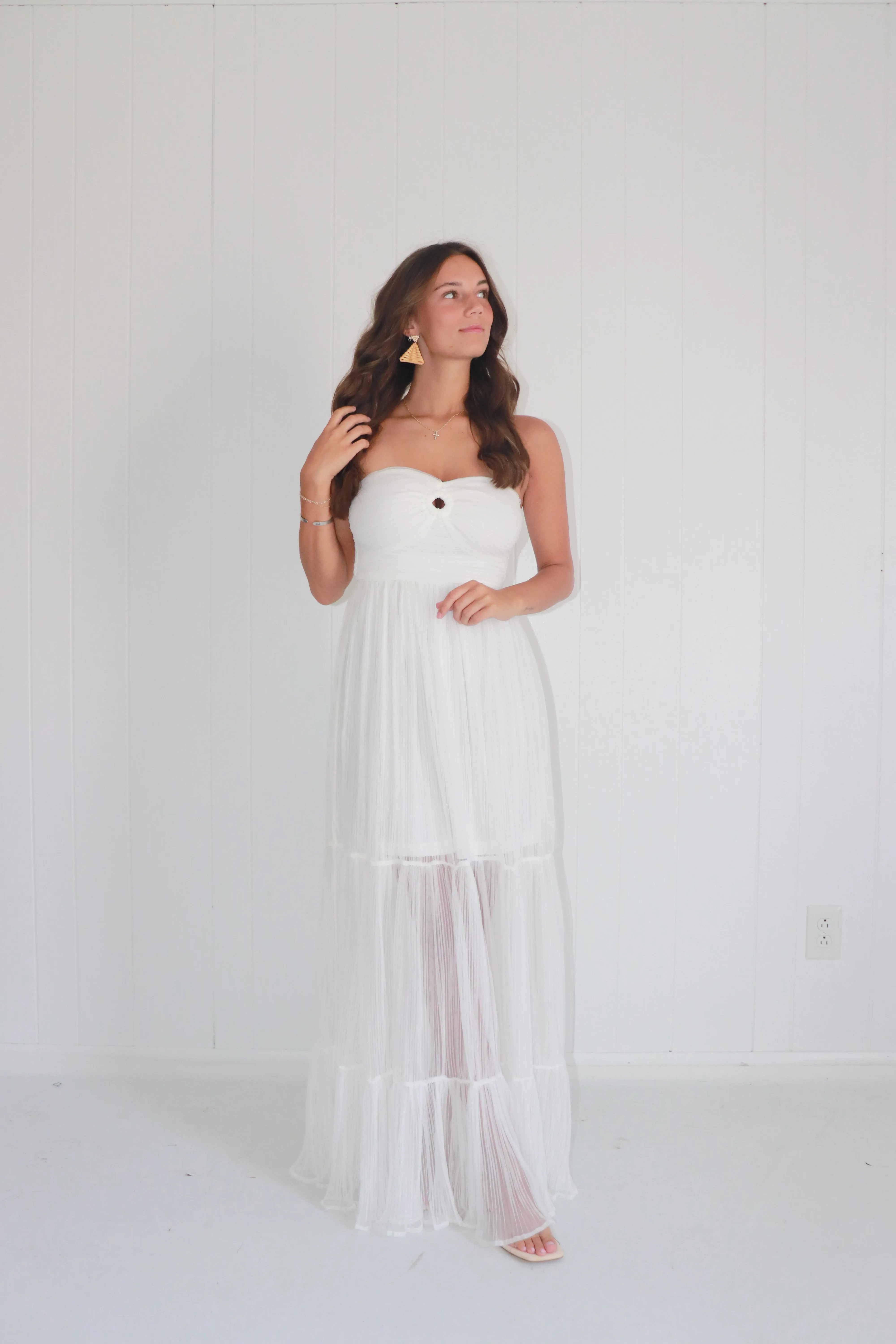 Wifey Material Strapless Maxi Dress