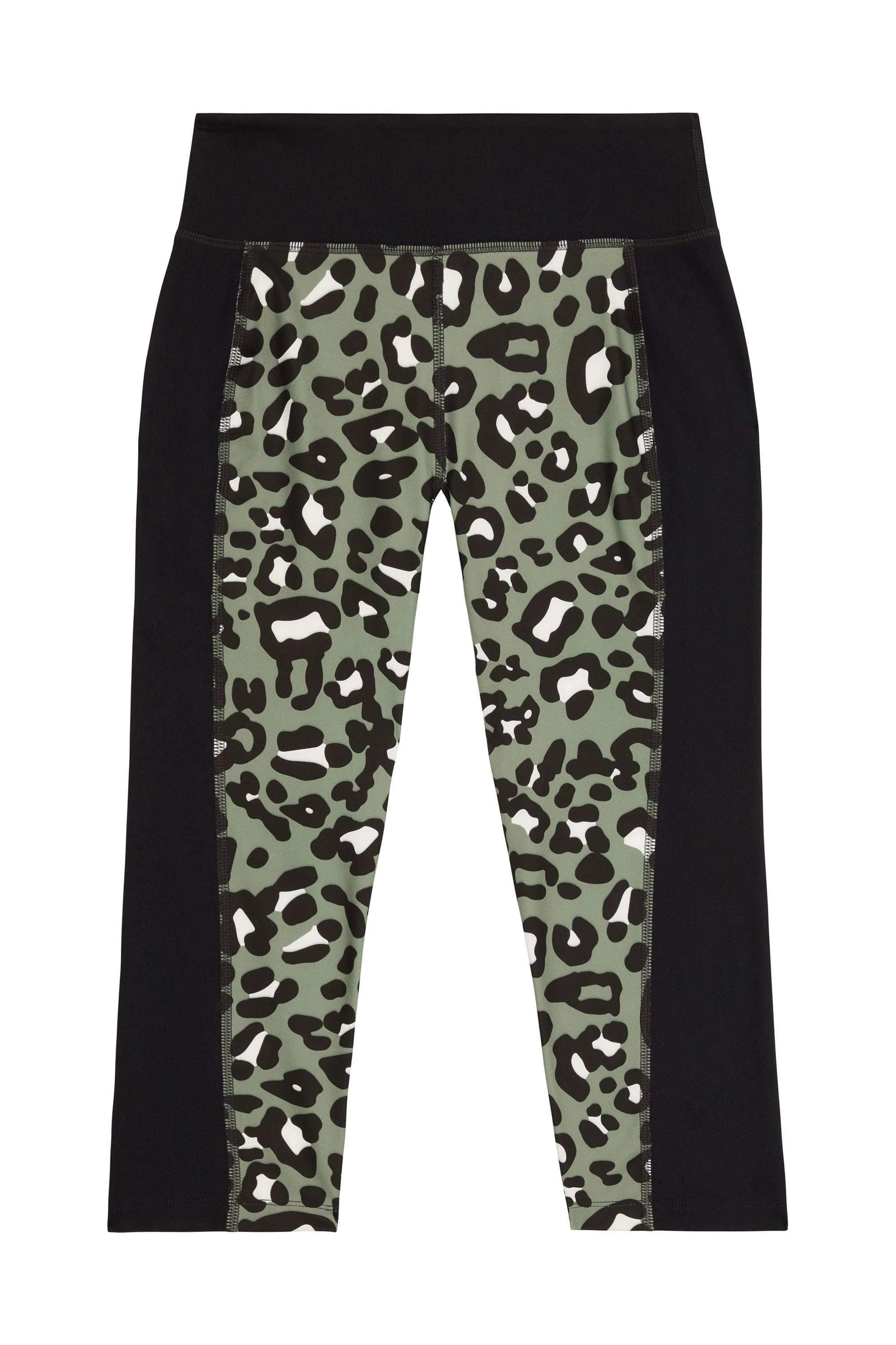 Wolf & Whistle Printed Crop Leggings Leopard Curve