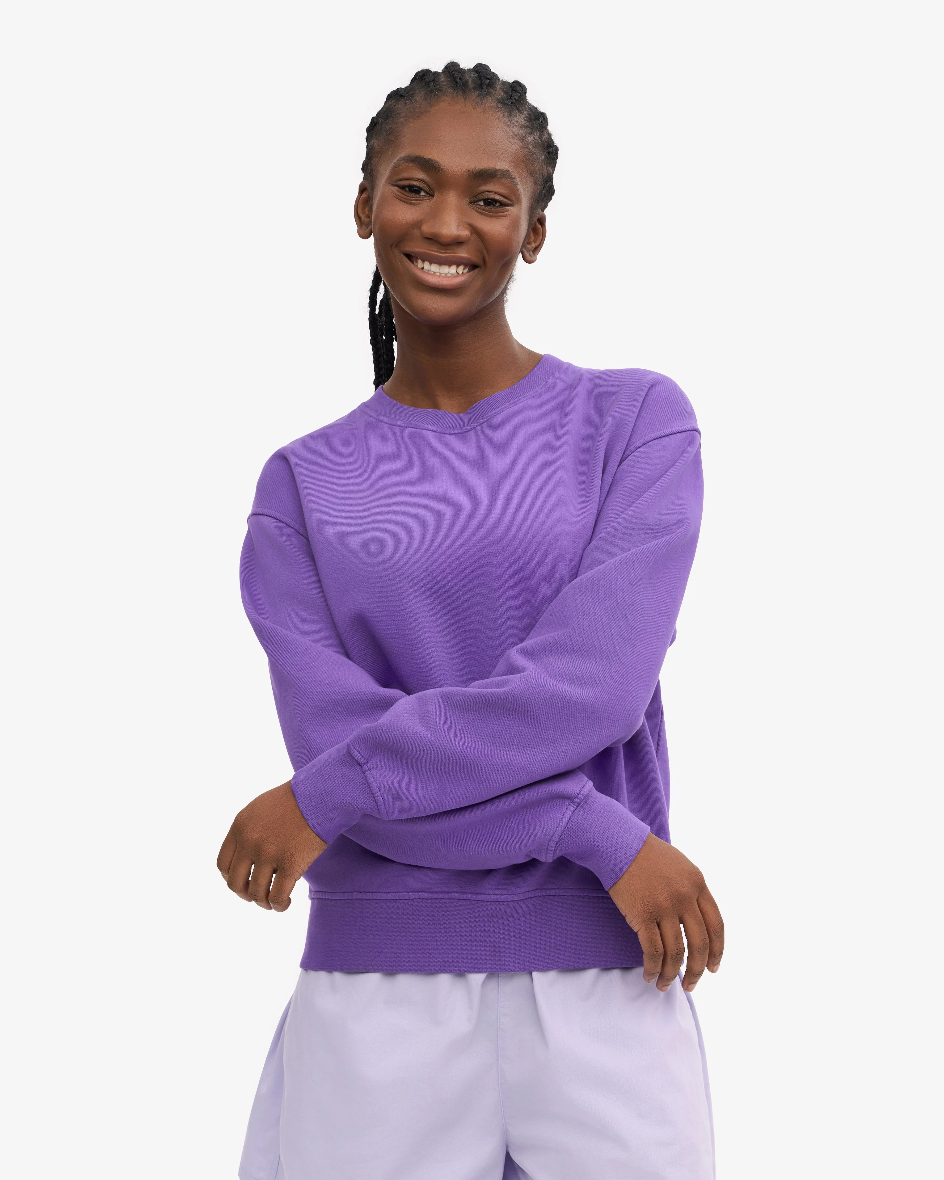 Women Classic Organic Crew - Ultra Violet