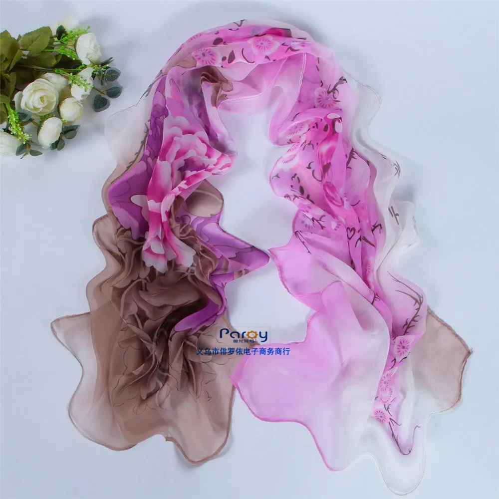 Women scarf fashion pashmina 2014 new design long shawl cape silk chiffon tippet muffler echarpes Scarves