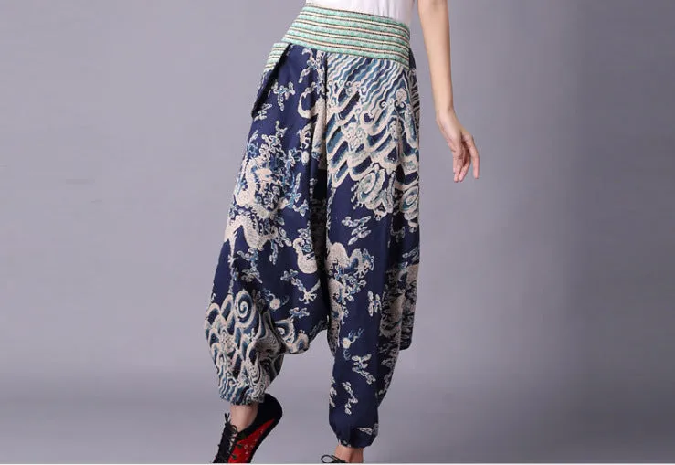 Women's Fashion Clan Fengxiangyun Big Crotch Pants