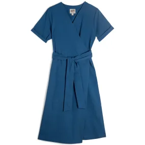 Wrap Dress - Seersucker 40s - Blue