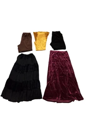 Y2K Style Velvet Skirts & Leggings - 7 pcs