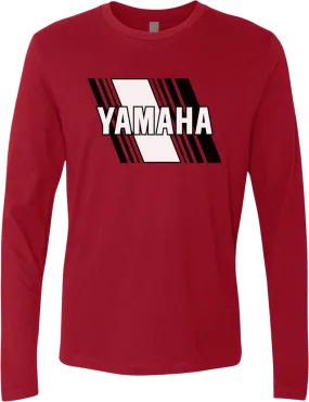 YAMAHA APPAREL Yamaha Heritage Diagonal Long-Sleeve T-Shirt - Red - Medium NP21S-M3119-M